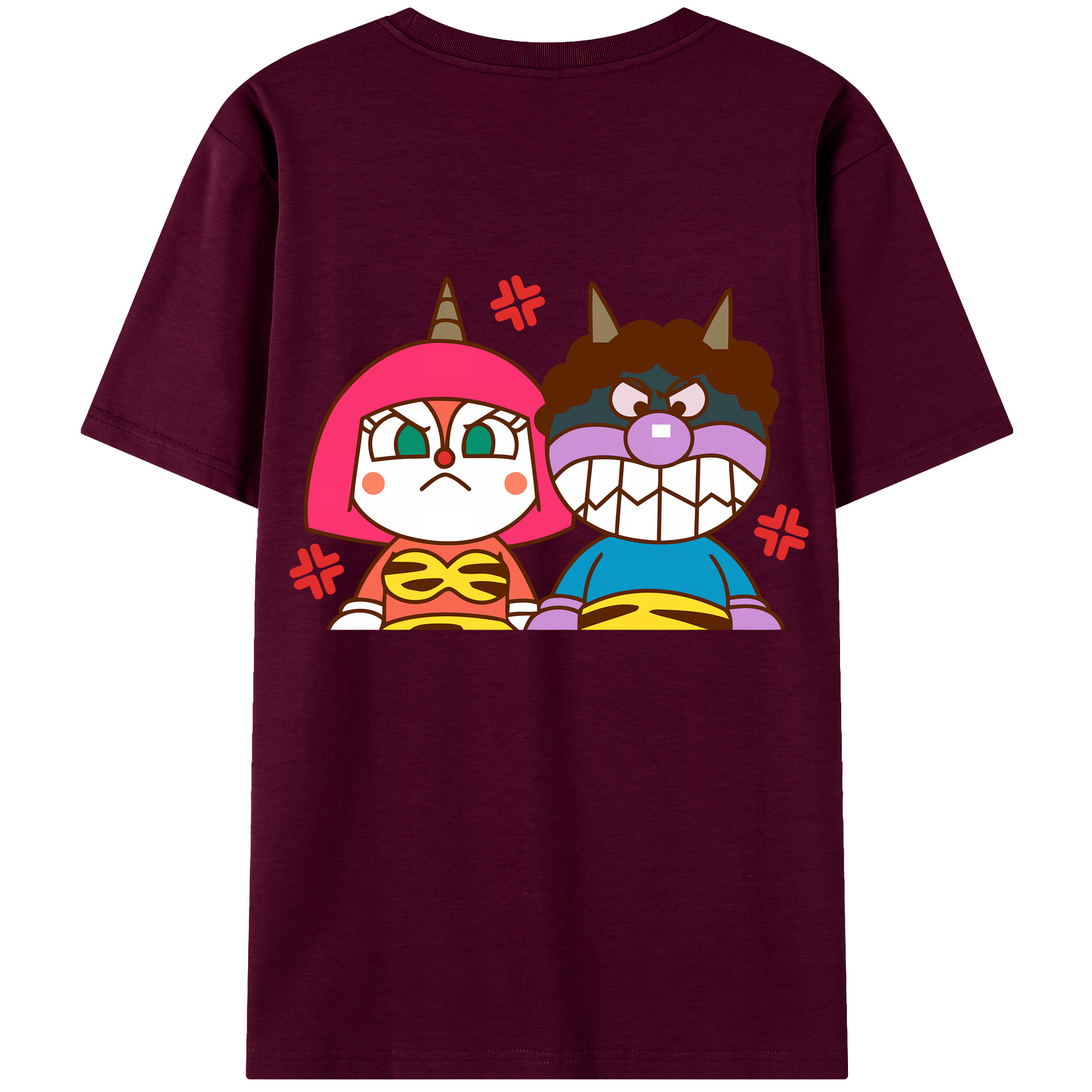 （画像用） アンパンマン Anpanman レディース半袖Tシャツ(バックプリント)